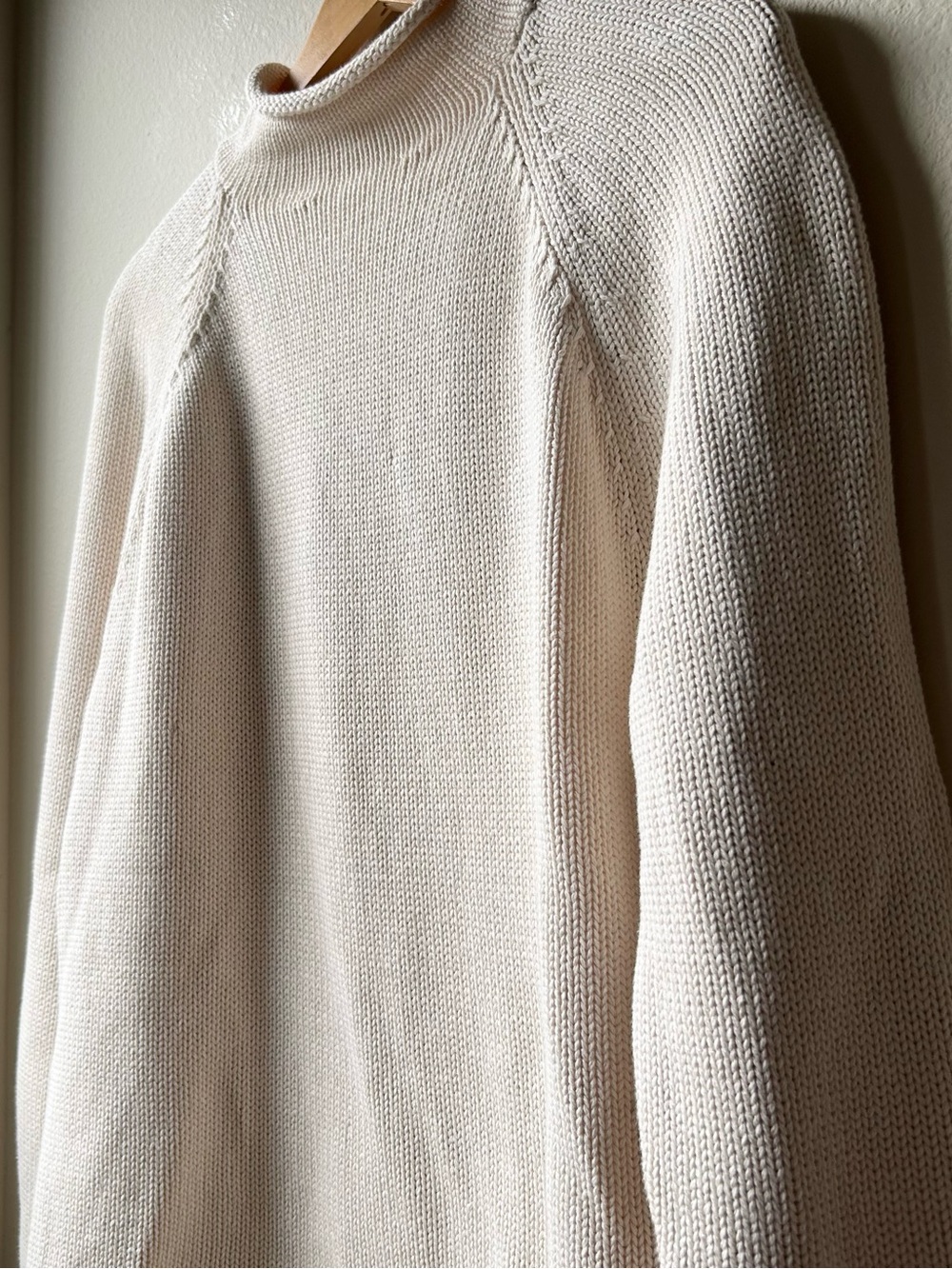 NWT J. Crew 1988 Rollneck Sweater Cotton Cream Mountain White Sz S - Picture 7 of 15
